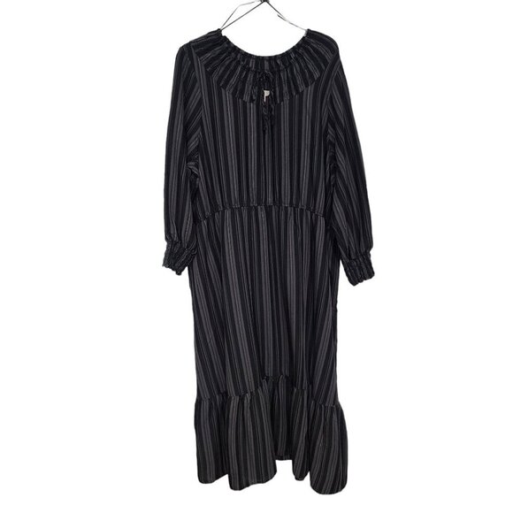 NEW Terra & Sky Women's Plus Peasant Tiered Long Sleeve Maxi Dress Size‎ 2X - Picture 3 of 13